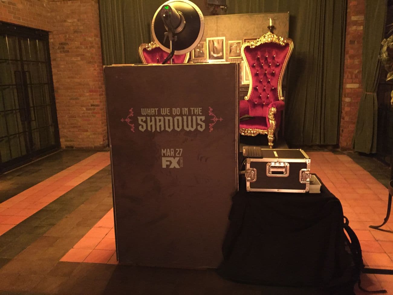 Branded photo booth kiosk for an FX network premiere event