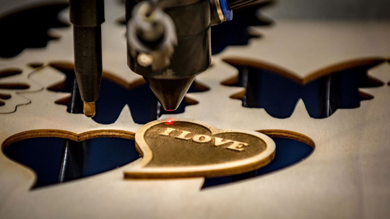 Laser cutting and engraving a wooden keepsake